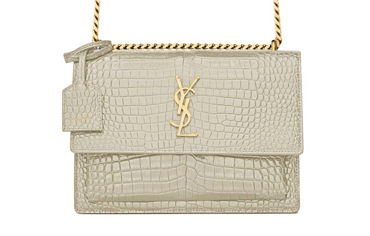 SAINT LAURENT Винтажная белая кожаная сумка через плечо с крокодиловым тиснением
SAINT LAURENT Винтажная белая кожаная сумка через плечо с крокодиловым тиснением