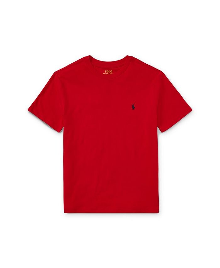 Футболка с круглым вырезом из хлопкового джерси для мальчиков Big Boys Polo Ralph Lauren, красный
Футболка с круглым вырезом из хлопкового джерси для мальчиков Big Boys Polo Ralph Lauren, красный
