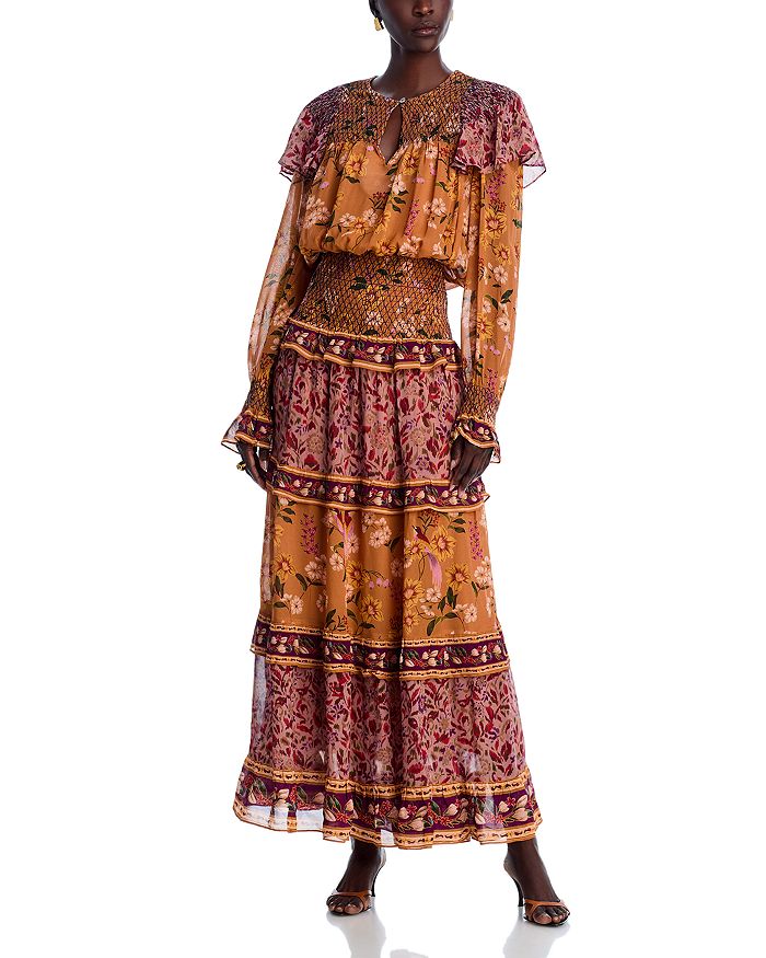 Платье макси с длинным рукавом и сборкой FARM Rio, коричневый
Платье макси с длинным рукавом и сборкой FARM Rio, коричневый