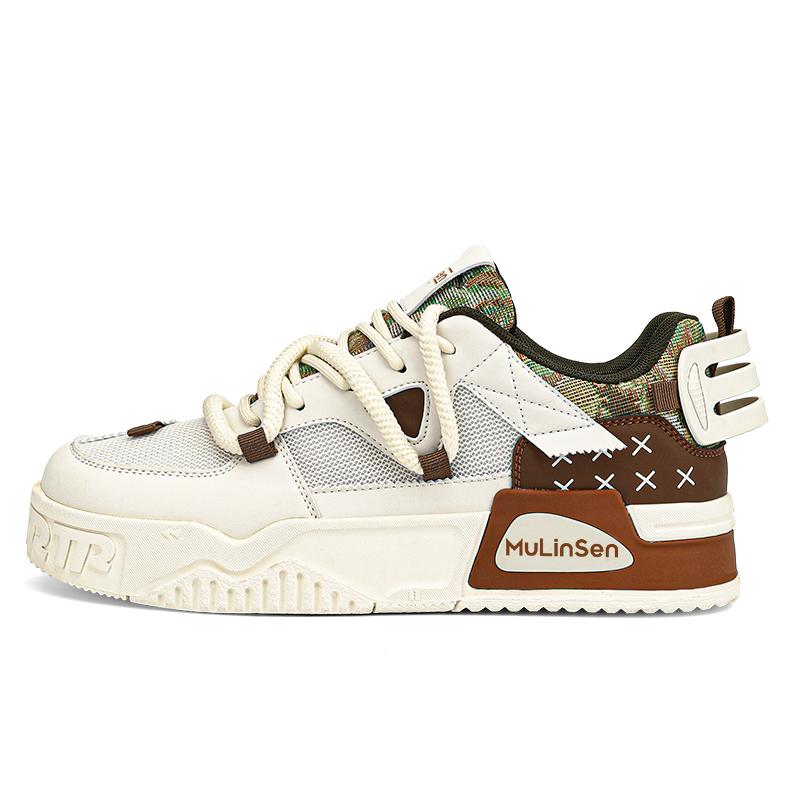 Нескользящие и износостойкие легкие низкие мужские кроссовки Mulinsen, Beige Black
Нескользящие и износостойкие легкие низкие мужские кроссовки Mulinsen, Beige Black