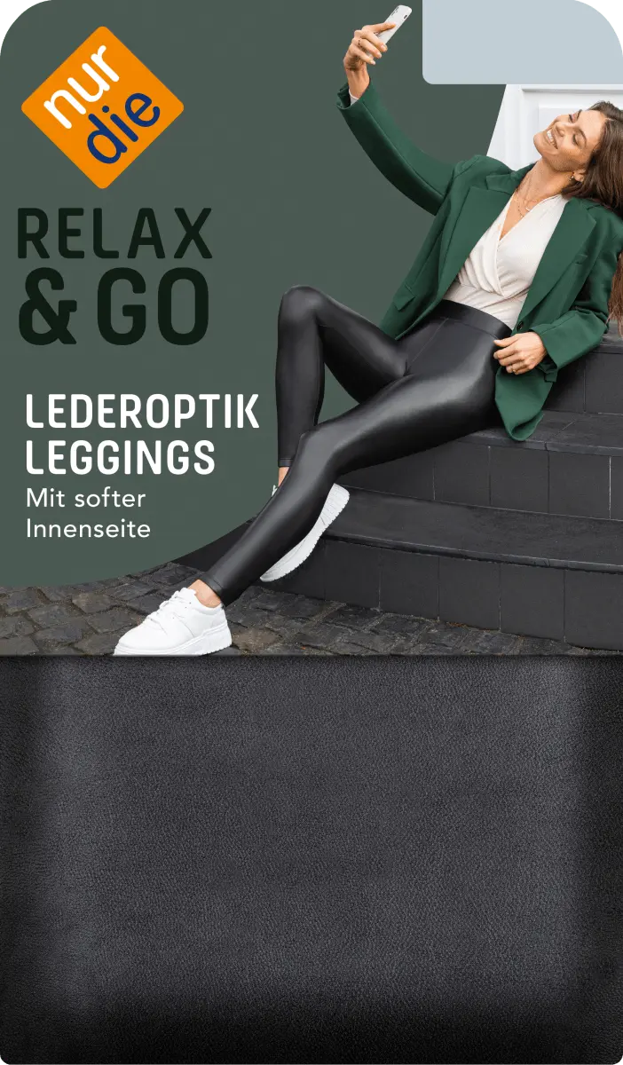 Леггинсы из кожи черного цвета. 40/42 10шт nur die 
Леггинсы из кожи черного цвета. 40/42 10шт nur die