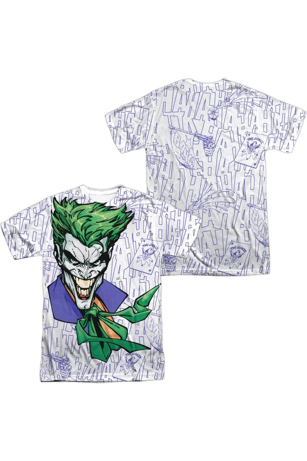 Футболка с коротким рукавом для взрослых с принтом Batman Laugh Clown Laugh (спереди/сзади), 100% полиэстер Gildan, белый
Футболка с коротким рукавом для взрослых с принтом Batman Laugh Clown Laugh (спереди/сзади), 100% полиэстер Gildan, белый