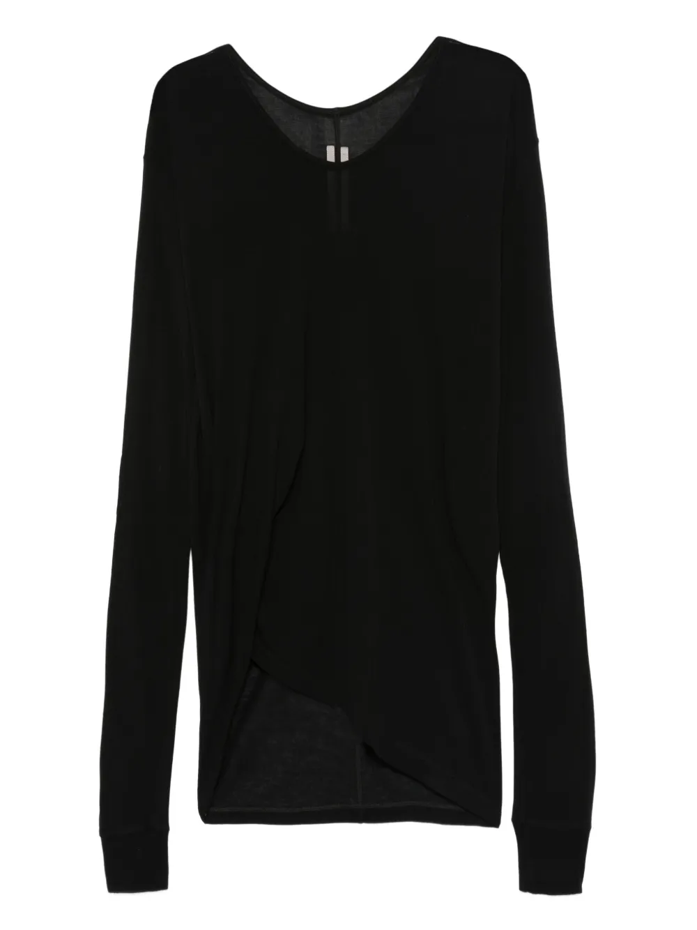 Топ с драпировкой и длинными рукавами Rick Owens, черный
Топ с драпировкой и длинными рукавами Rick Owens, черный