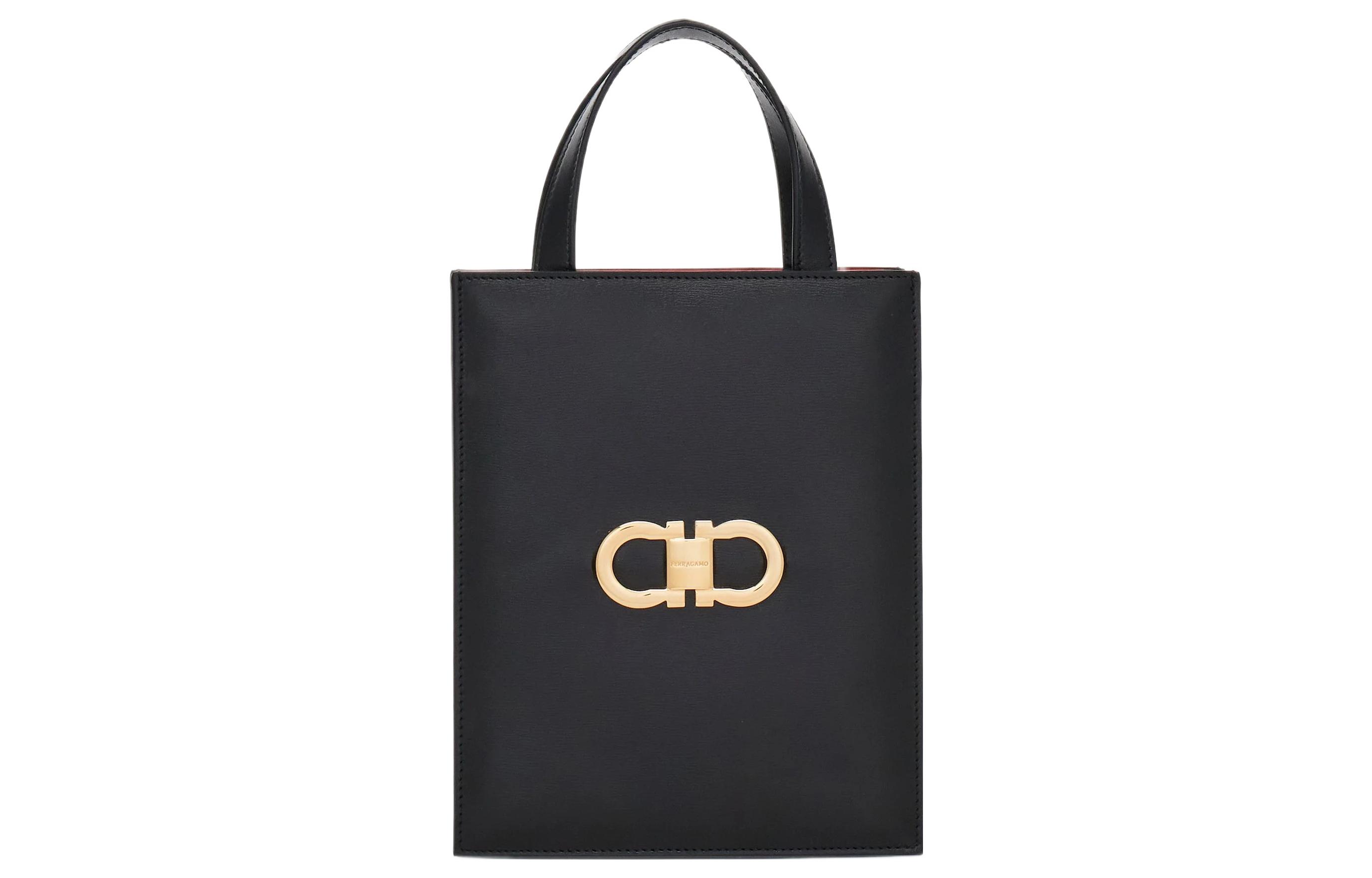 Сумка-шоппер Ferragamo Gancini мини женская из телячьей кожи черная с огненно-красным
Сумка-шоппер Ferragamo Gancini мини женская из телячьей кожи черная с огненно-красным