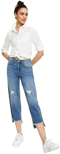 Style & Co. Прямые укороченные джинсы с высокой посадкой
Style & Co. Прямые укороченные джинсы с высокой посадкой