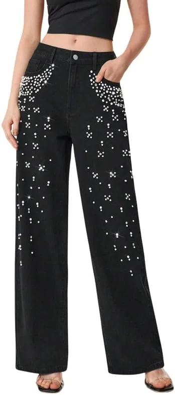 Женские джинсы Baggy с пайетками, высокие, прямые Chmnigma
Женские джинсы Baggy с пайетками, высокие, прямые Chmnigma