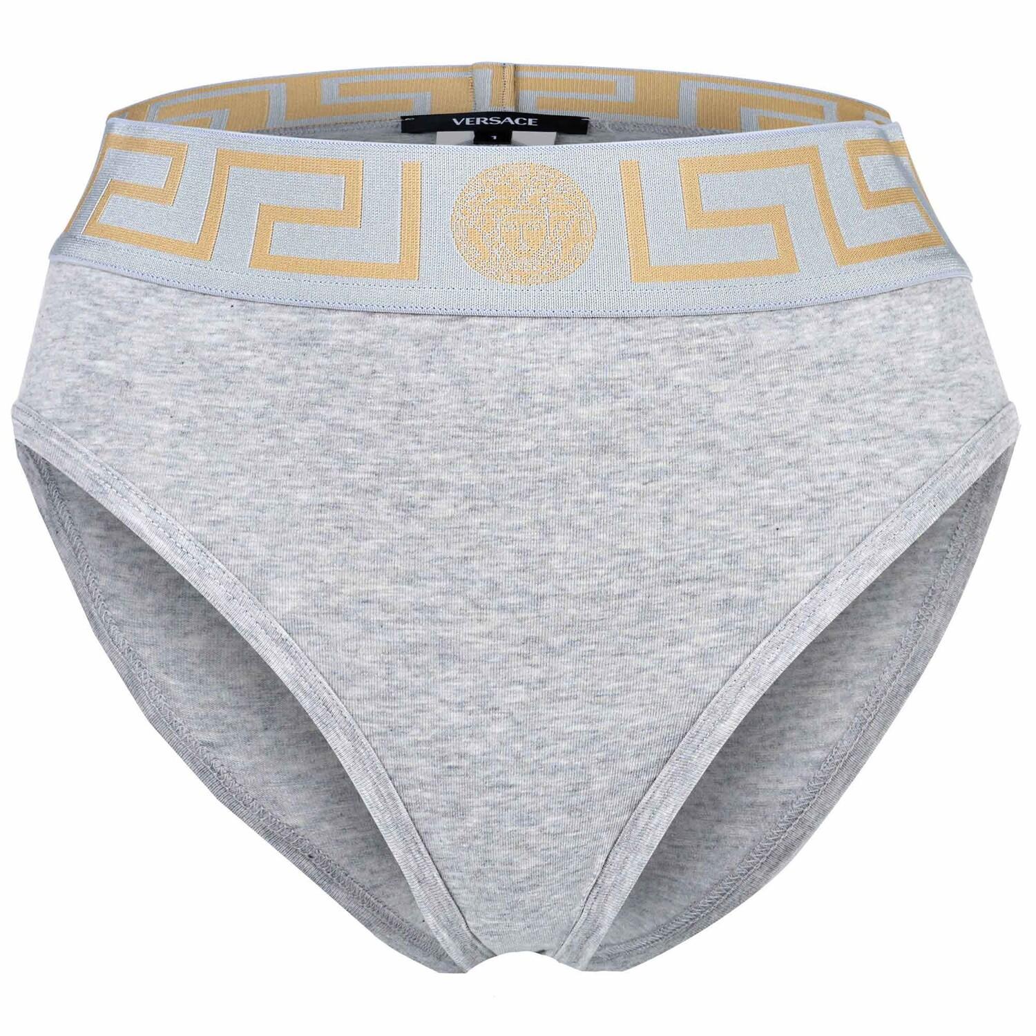 Высокие трусы топика Versace, серый
Высокие трусы топика Versace, серый