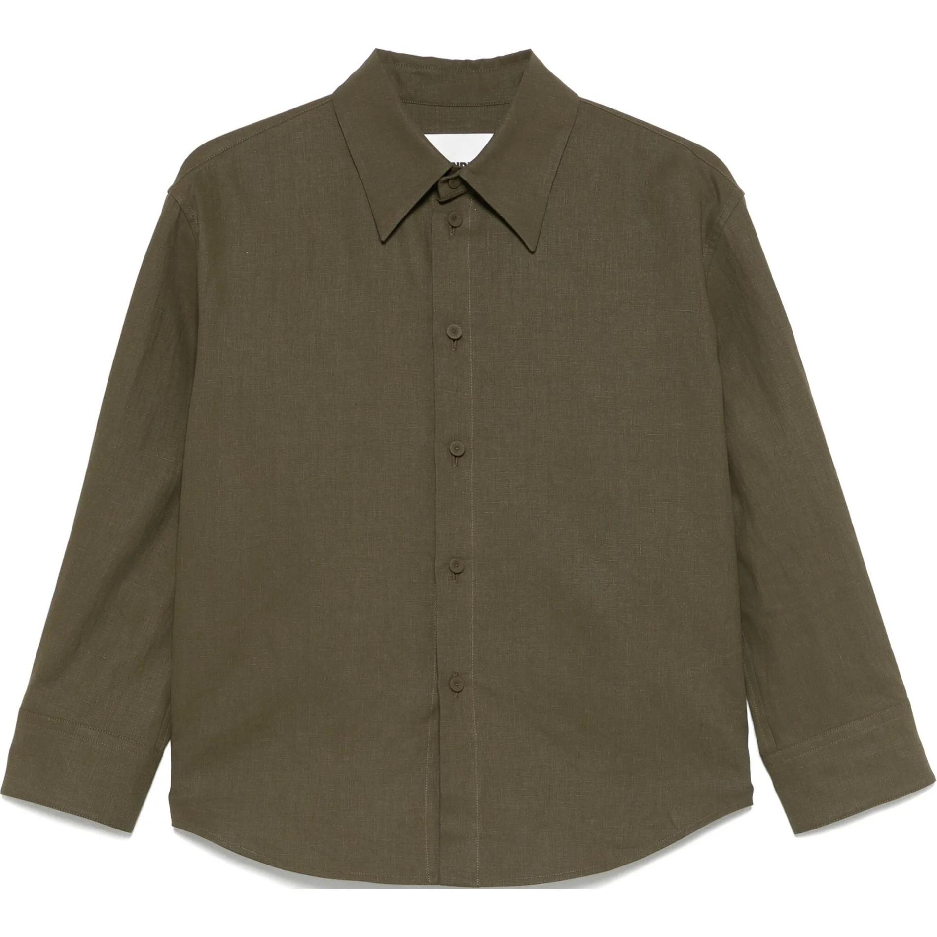 Льняная рубашка JIL SANDER, оливковый
Льняная рубашка JIL SANDER, оливковый