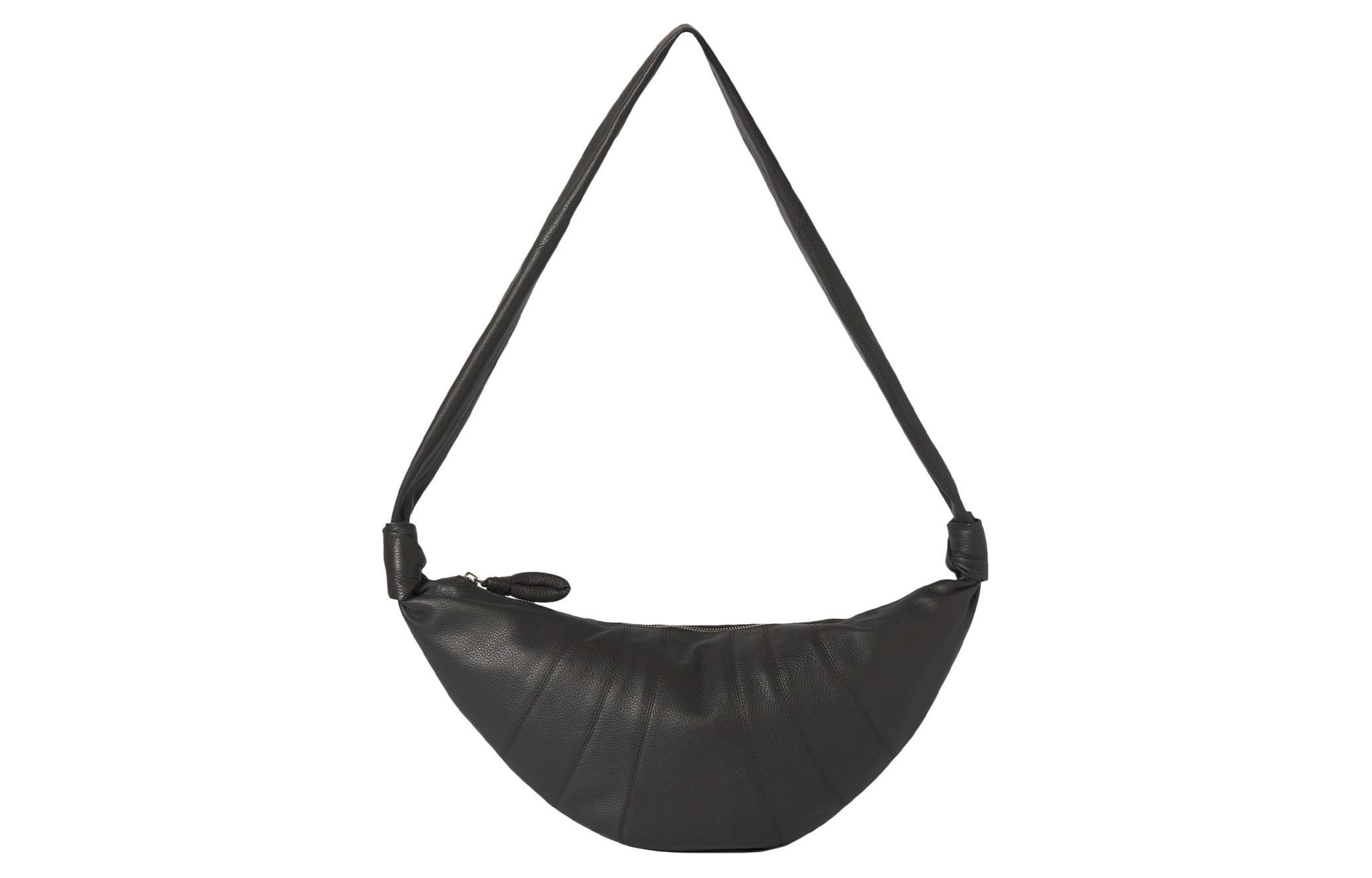 Сумка-круассан из телячьей кожи Наплечная сумка Женская Черная Lemaire 
Сумка-круассан из телячьей кожи Наплечная сумка Женская Черная Lemaire