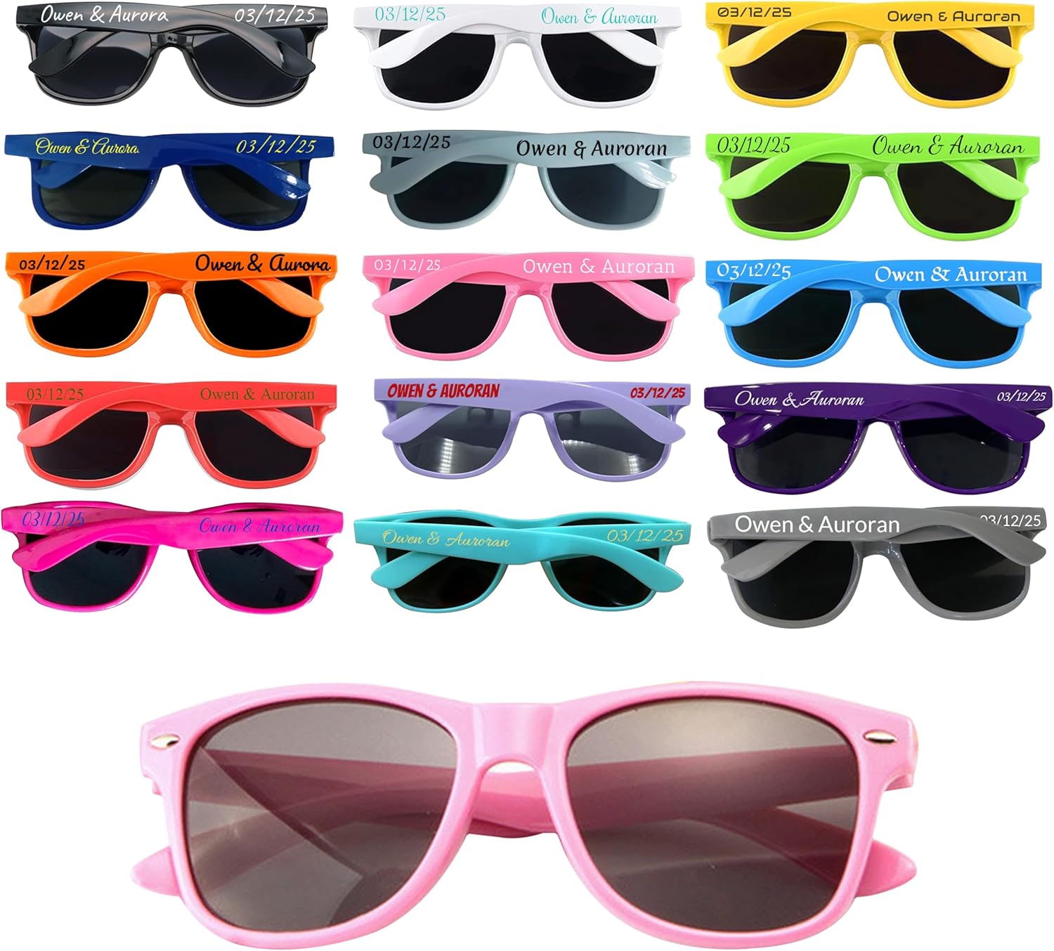 Персонализированные праздничные очки, разноцветные тематические солнцезащитные очки, подарок для вечеринки, легкие солнцезащитные очки с нанесенным логотипом DFDG, Pink
Персонализированные праздничные очки, разноцветные тематические солнцезащитные очки, подарок для вечеринки, легкие солнцезащитные очки с нанесенным логотипом DFDG, Pink