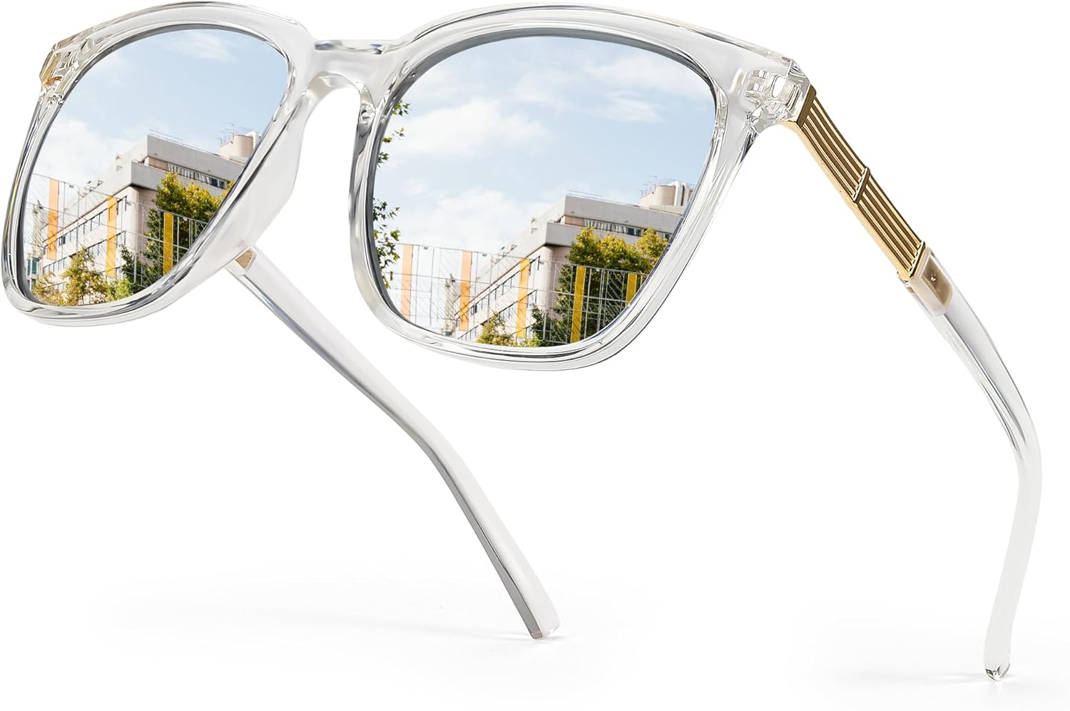 Солнцезащитные очки SIPHEW увеличенного квадратного размера для женщин | Легкие модные солнцезащитные очки со 100% защитой от УФ-излучения UV400 | Модные зеркальные линзы, A10-clear Frame, Silver Lens
Солнцезащитные очки SIPHEW увеличенного квадратного размера для женщин | Легкие модные солнцезащитные очки со 100% защитой от УФ-излучения UV400 | Модные зеркальные линзы, A10-clear Frame, Silver Lens