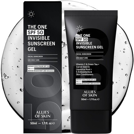 The One SPF 50 Невидимый солнцезащитный гель с витамином C Зеленый Allies Of Skin
The One SPF 50 Невидимый солнцезащитный гель с витамином C Зеленый Allies Of Skin