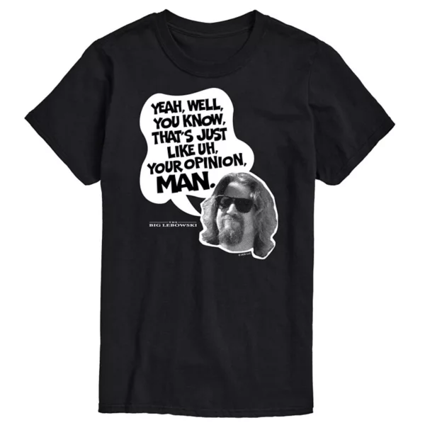 Мужская футболка The Big Lebowski "Твое мнение, чувак" Licensed Character, черный
Мужская футболка The Big Lebowski "Твое мнение, чувак" Licensed Character, черный
