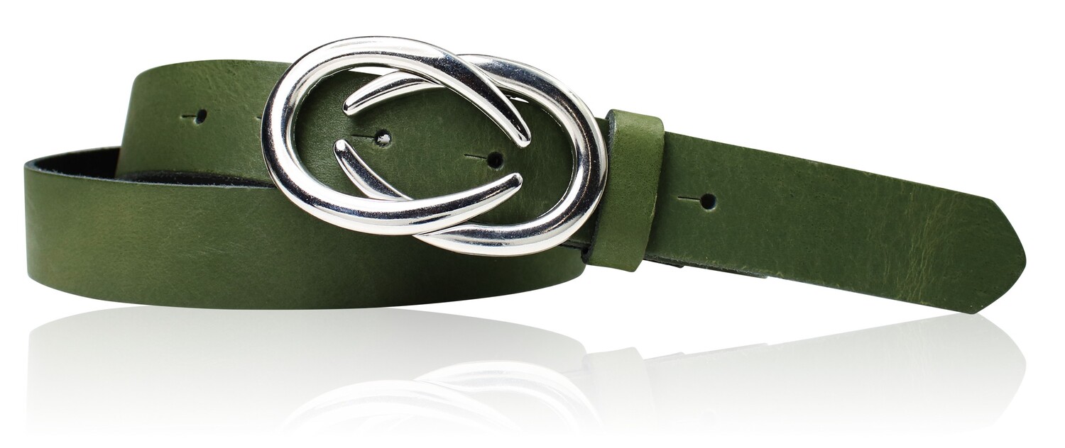 Кожаный ремень FRONHOFER, хаки 
Кожаный ремень FRONHOFER, хаки