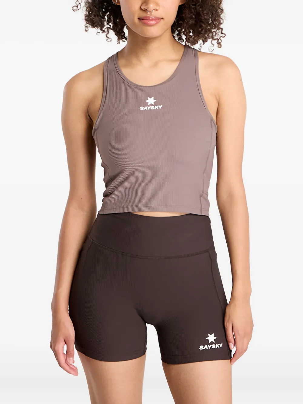 Спортивный топ без рукавов Saysky, коричневый
Спортивный топ без рукавов Saysky, коричневый