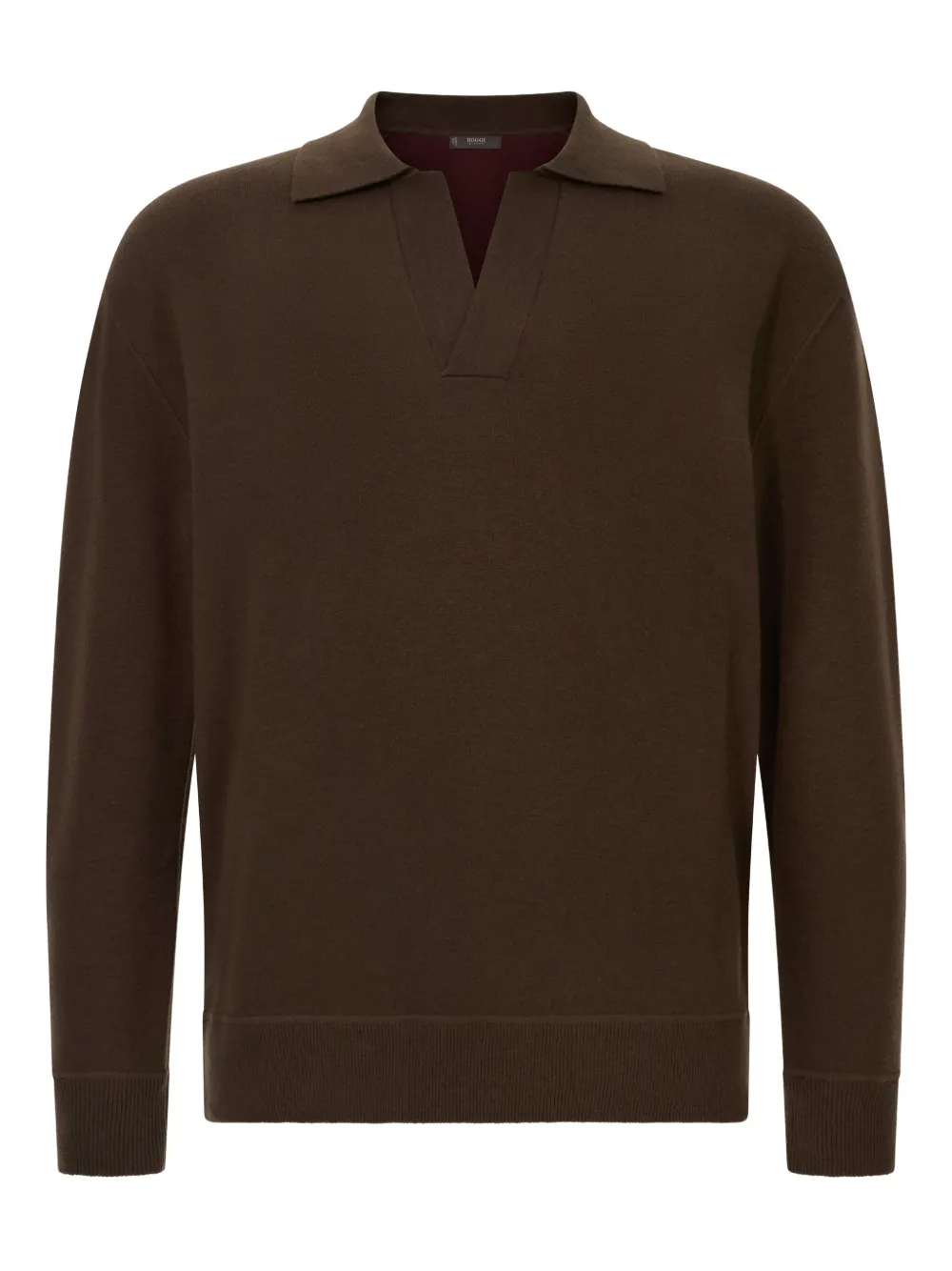Свитер с воротником поло Boggi Milano, коричневый
Свитер с воротником поло Boggi Milano, коричневый
