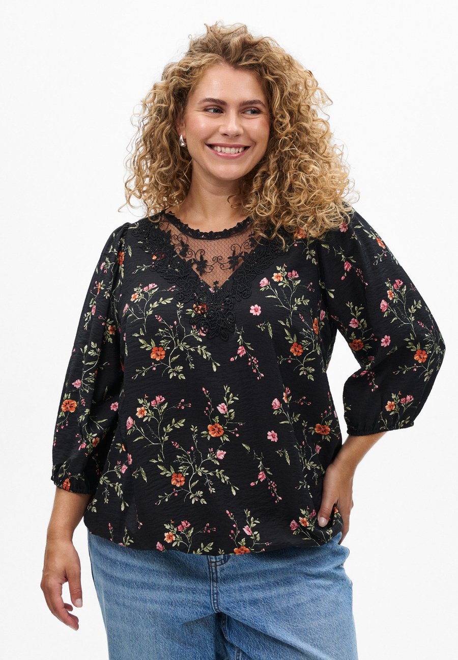 Блуза Zizzi MIT 3/4-ÄRMELN, Flower Aop/Mottled Black
Блуза Zizzi MIT 3/4-ÄRMELN, Flower Aop/Mottled Black