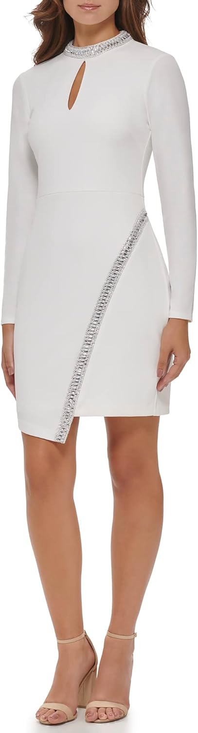 GUESS женское платье-футляр Crepe Cut Out, Ivory
GUESS женское платье-футляр Crepe Cut Out, Ivory