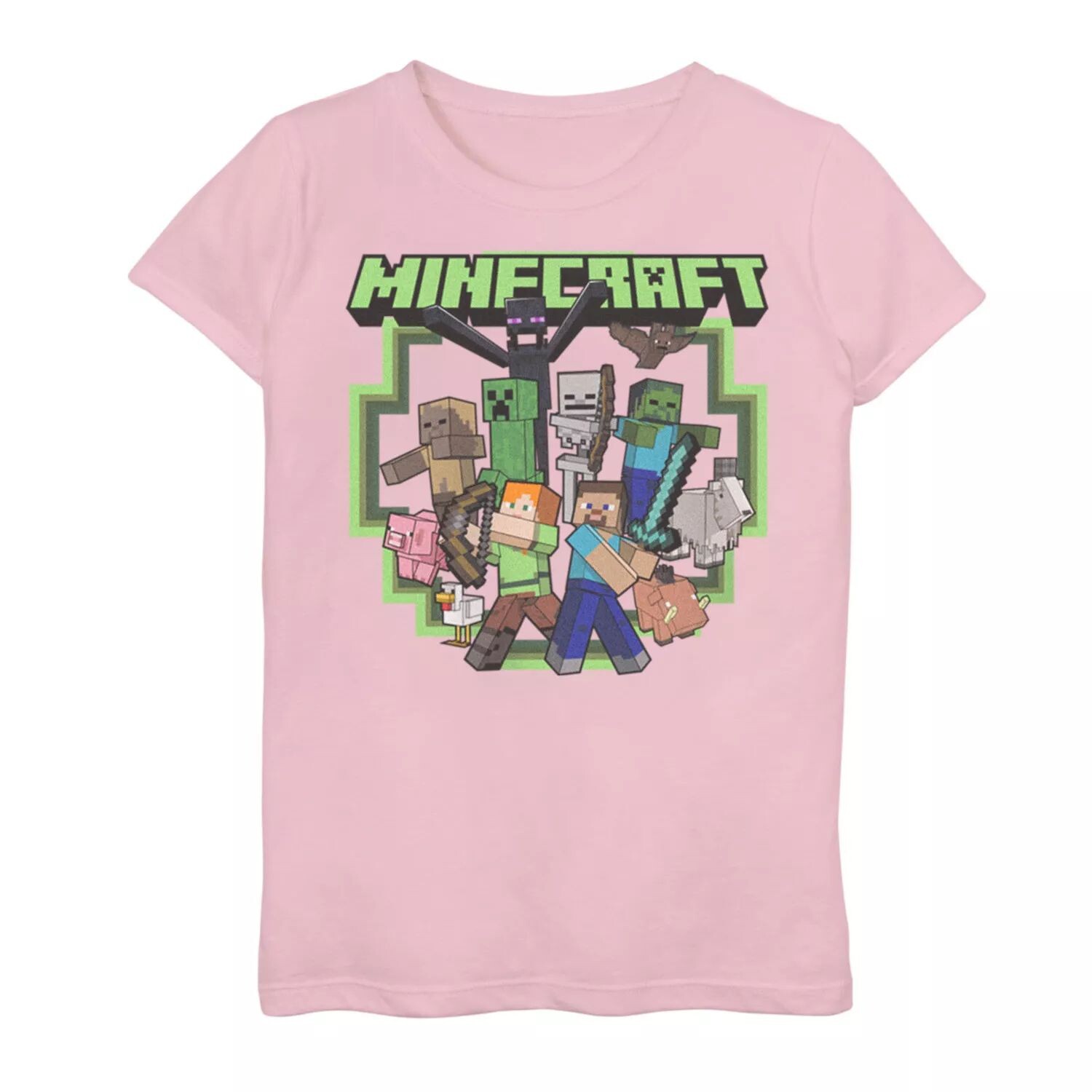 Футболка с рисунком Minecraft All Aboard 2 Creeper Skeleton Zombie Enderman для девочек 7–16 лет Licensed Character
Футболка с рисунком Minecraft All Aboard 2 Creeper Skeleton Zombie Enderman для девочек 7–16 лет Licensed Character