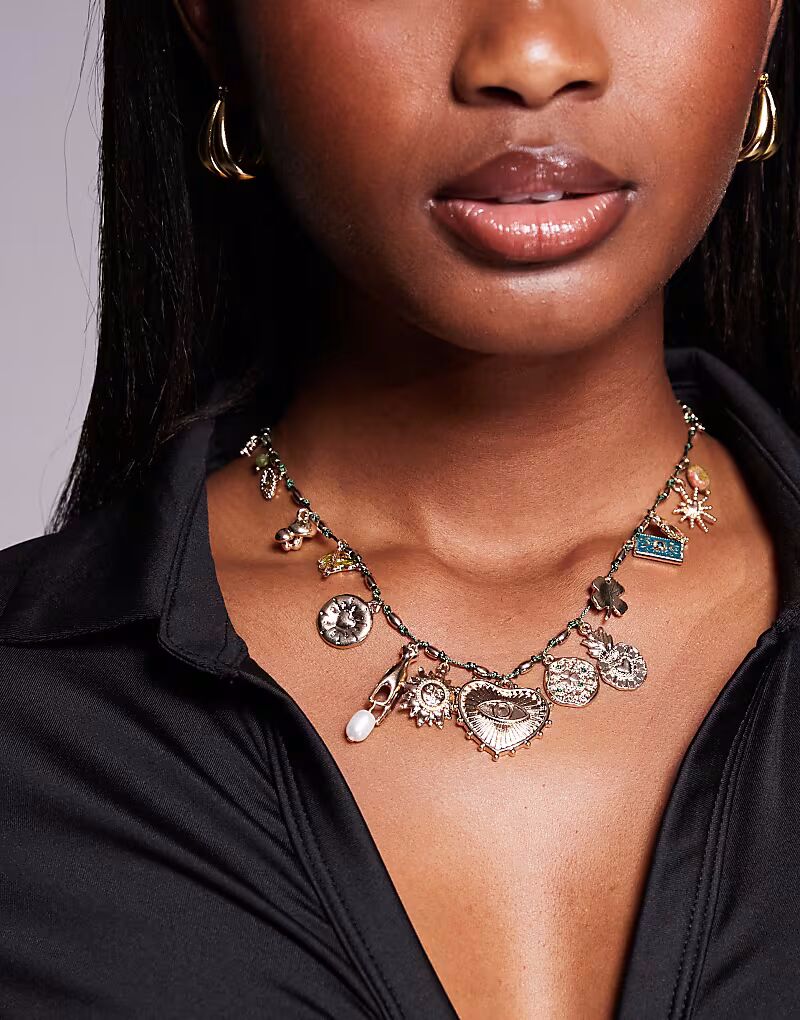 Ожерелье с подвесками в стиле бохо из золота Aldo
Ожерелье с подвесками в стиле бохо из золота Aldo