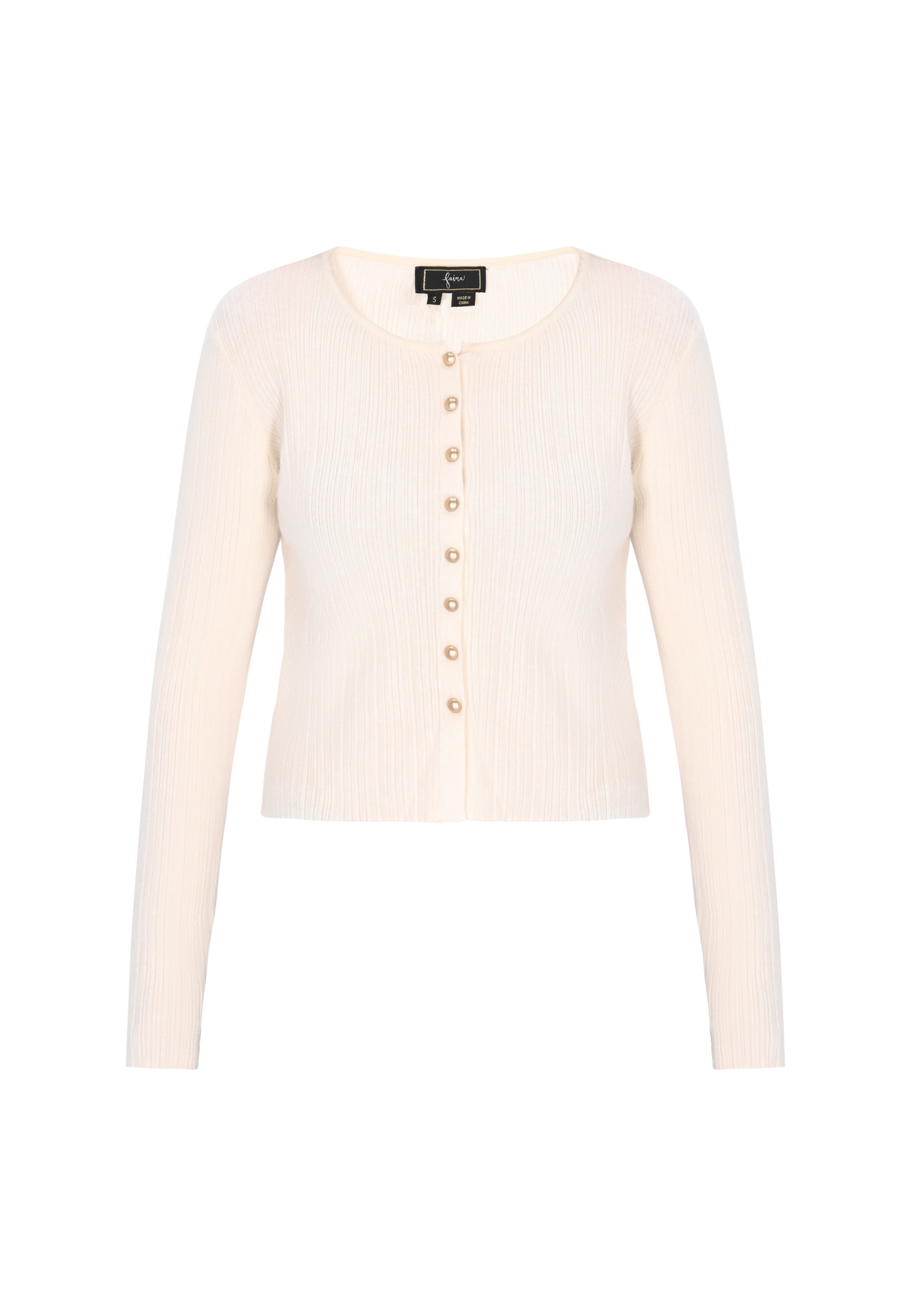 Faina Вязаный кардиган в цвете крем
Faina Вязаный кардиган в цвете крем