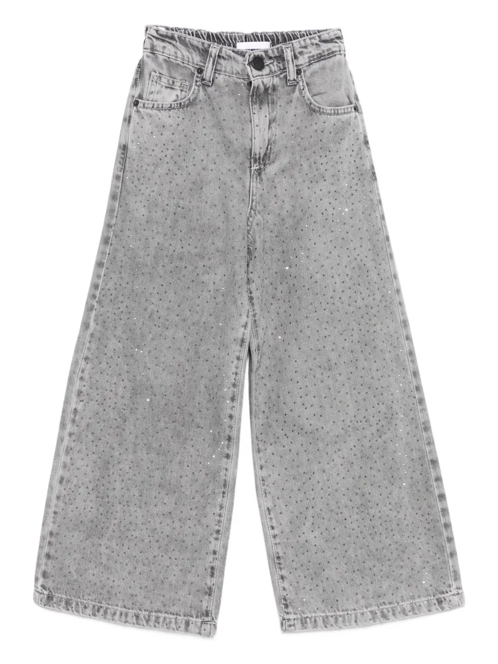 Джинсы, украшенные кристаллами Miss Grant Kids, серый
Джинсы, украшенные кристаллами Miss Grant Kids, серый