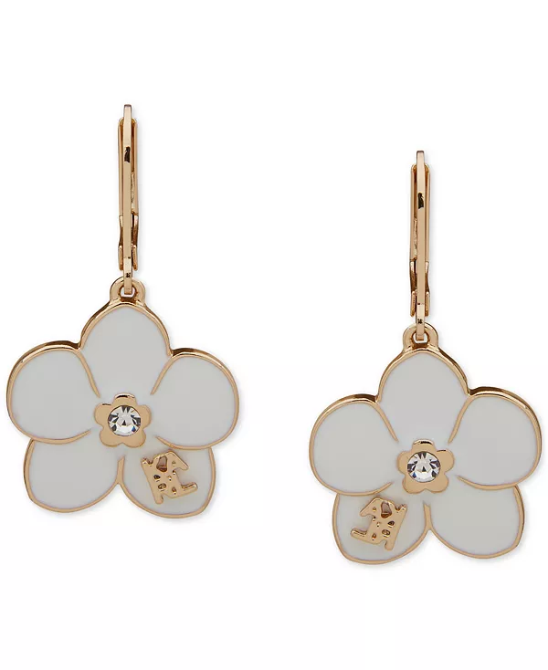 Серьги-Подвески с цветочным логотипом из золотистой эмали Karl Lagerfeld Paris, crystal
Серьги-Подвески с цветочным логотипом из золотистой эмали Karl Lagerfeld Paris, crystal