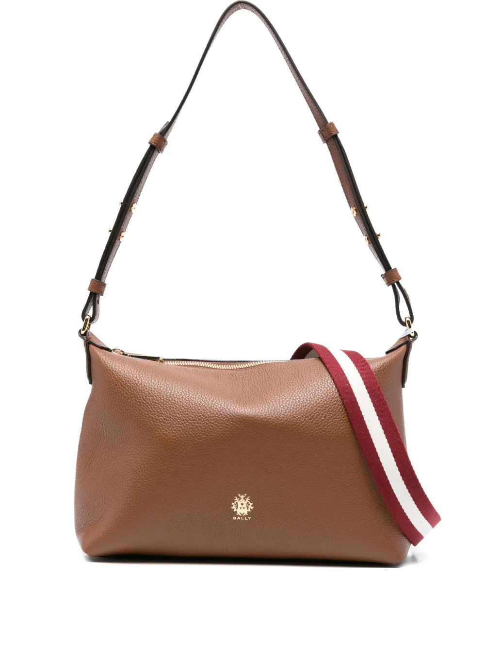 Кожаная сумка через плечо Bally, коричневый 
Кожаная сумка через плечо Bally, коричневый