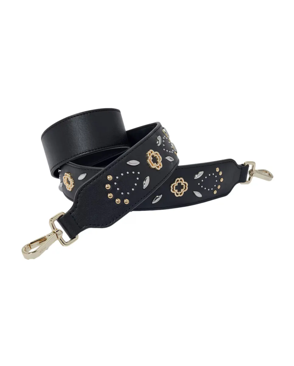 Кожаный аксессуар для сумки с заклепками Maje, черный
Кожаный аксессуар для сумки с заклепками Maje, черный