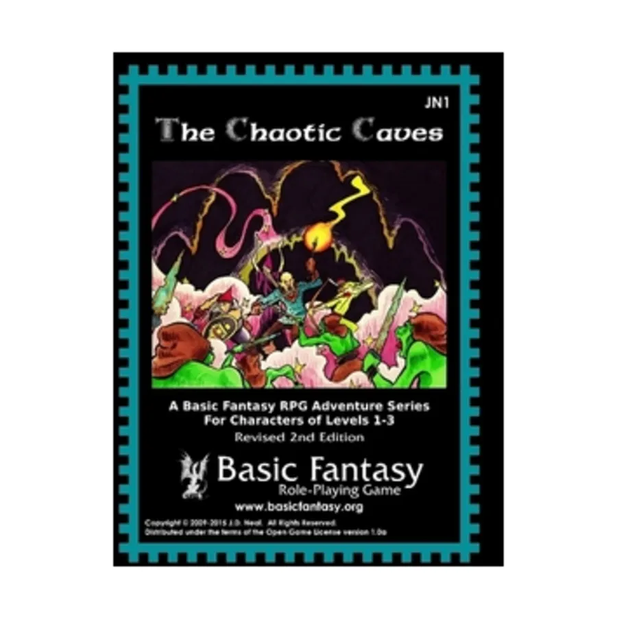 Chaotic Caves (1st Edition), Basic Fantasy (d20), мягкая обложка
Chaotic Caves (1st Edition), Basic Fantasy (d20), мягкая обложка