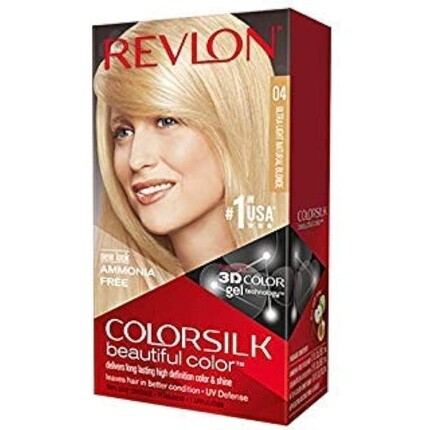 Colorsilk Стойкая краска для волос без аммиака 04 Ультра светлый, Revlon
Colorsilk Стойкая краска для волос без аммиака 04 Ультра светлый, Revlon
