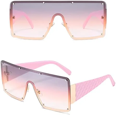 Крупные солнцезащитные очки для женщин, металлическая оправа, винтажные солнцезащитные очки для мужчин, ретро-градиентные солнцезащитные очки MTZJH, Purple -Pink
Крупные солнцезащитные очки для женщин, металлическая оправа, винтажные солнцезащитные очки для мужчин, ретро-градиентные солнцезащитные очки MTZJH, Purple -Pink