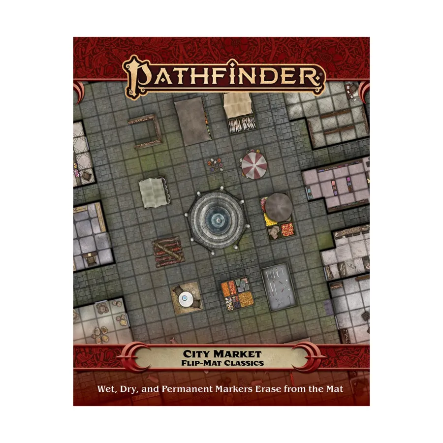Flip-Mat Classics - Городской рынок, Pathfinder Roleplaying Game (2nd Edition) - Flip-Mats & Flip-Tiles
Flip-Mat Classics - Городской рынок, Pathfinder Roleplaying Game (2nd Edition) - Flip-Mats & Flip-Tiles