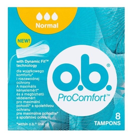 О.Б. Тампоны ProComfort Normal 8 шт., O.B.
О.Б. Тампоны ProComfort Normal 8 шт., O.B.
