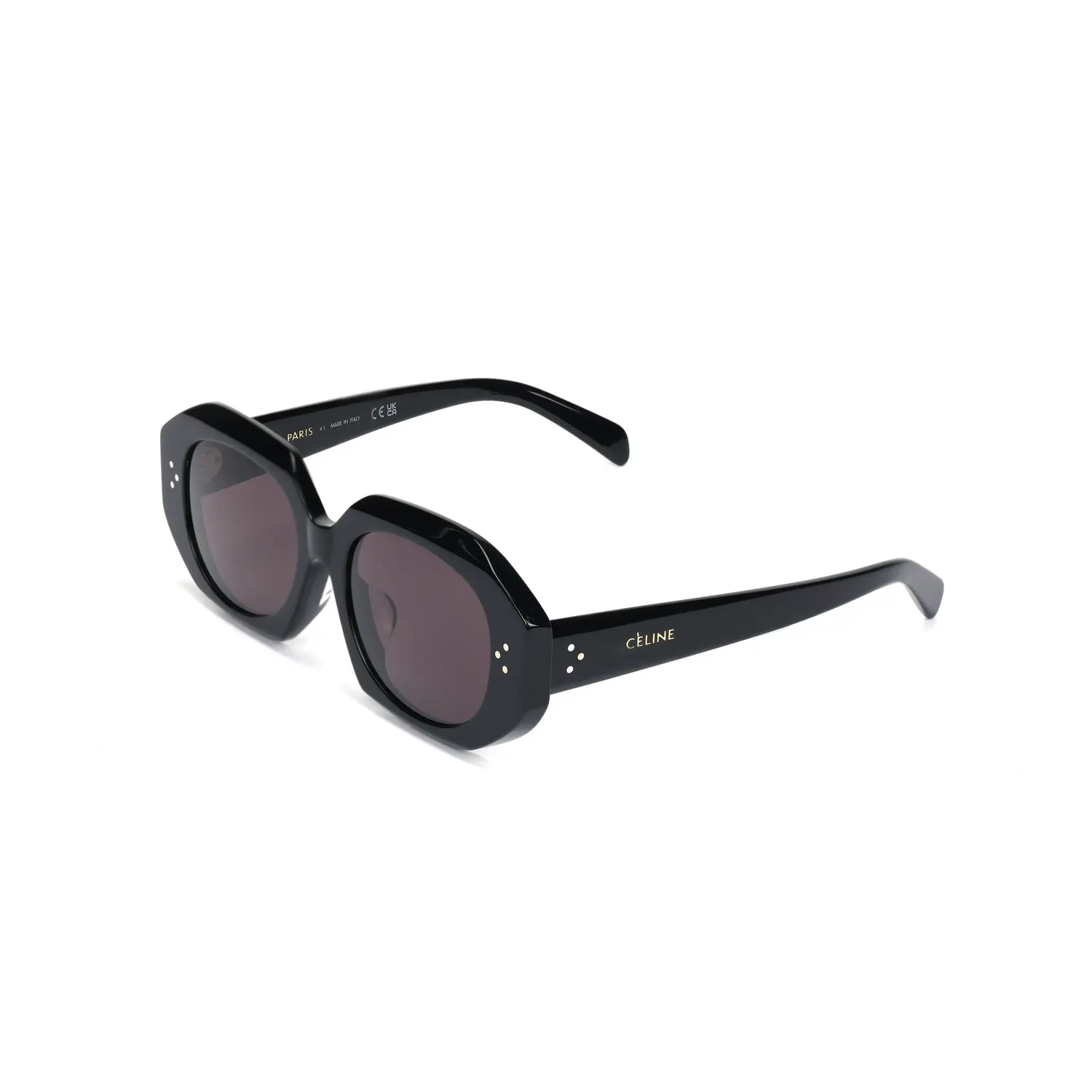 CELINE Солнцезащитные очки квадратной формы, Black 
CELINE Солнцезащитные очки квадратной формы, Black