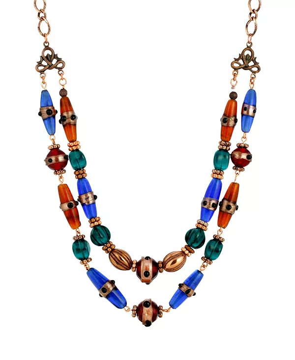 Многорядное двухрядное ожерелье из стекла 2028, multi
Многорядное двухрядное ожерелье из стекла 2028, multi