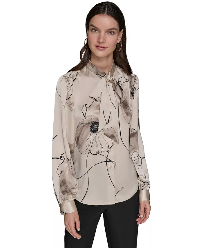 Женская блузка с принтом и запахом из сатина KARL LAGERFELD PARIS, серый
Женская блузка с принтом и запахом из сатина KARL LAGERFELD PARIS, серый