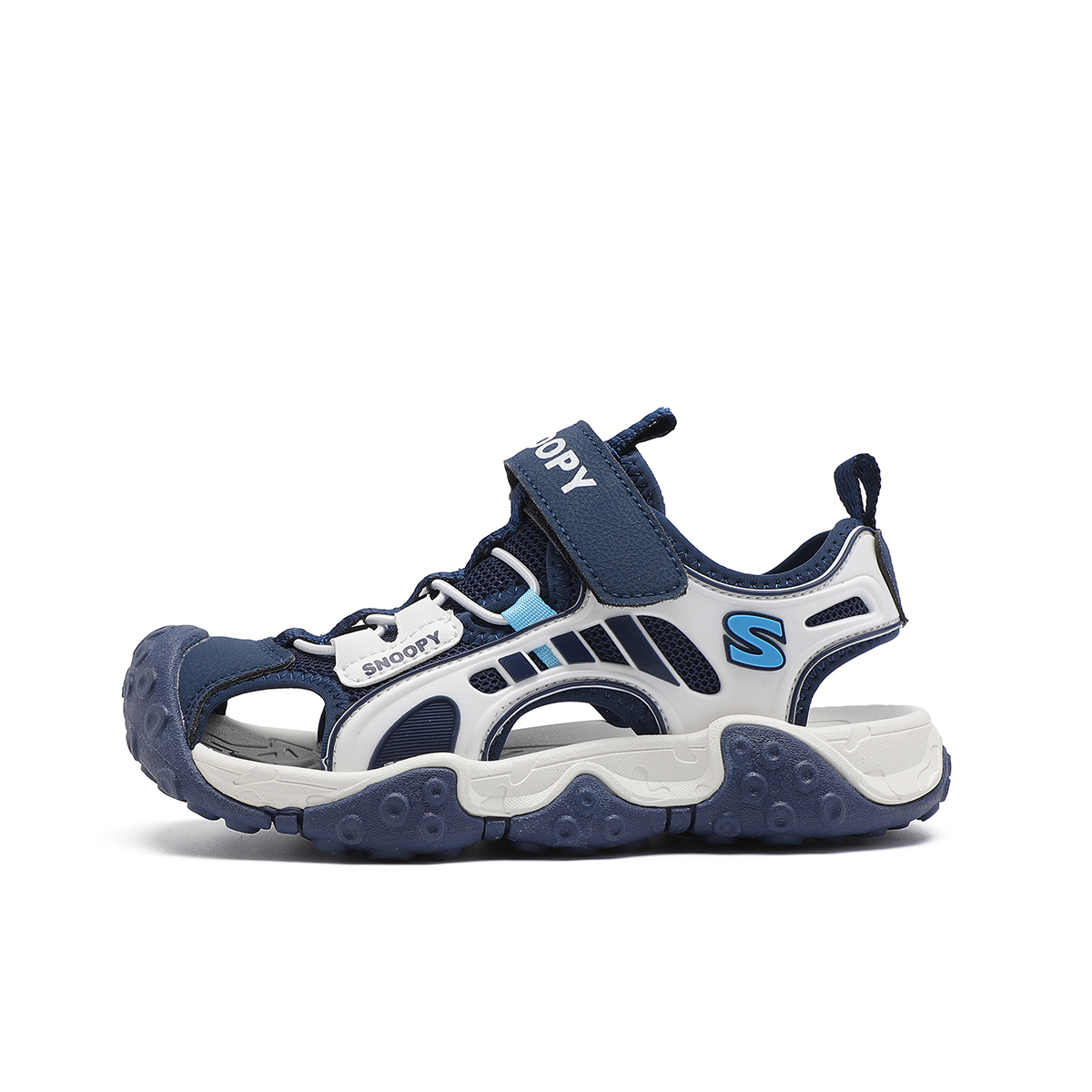 Дышащие легкие амортизирующие сандалии для детей SNOOPY, синий/белый 
Дышащие легкие амортизирующие сандалии для детей SNOOPY, синий/белый