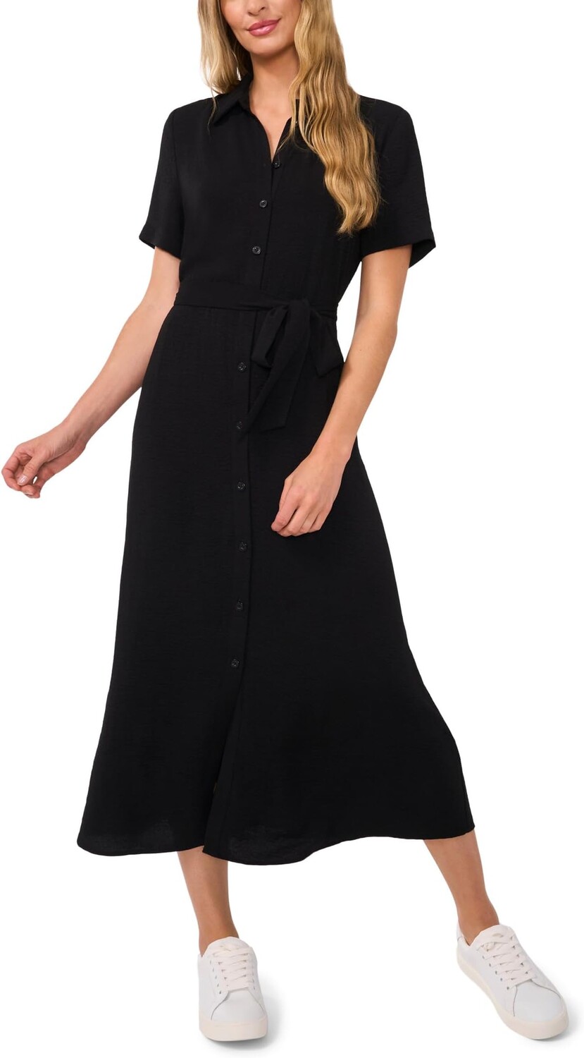 Платье CeCe Short Sleeve Button Down Midi Dress, цвет Rich Black
Платье CeCe Short Sleeve Button Down Midi Dress, цвет Rich Black