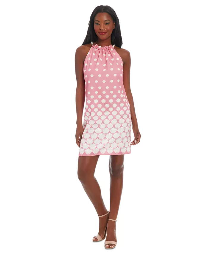 Женское платье-трапеция без рукавов с принтом London Times, мультиколор
Женское платье-трапеция без рукавов с принтом London Times, мультиколор