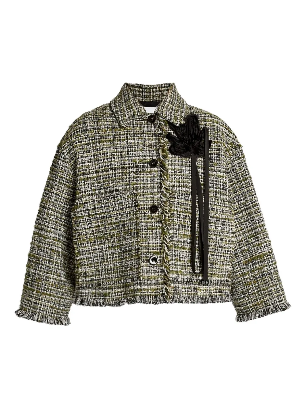 Твидовый жакет с цветочным декором ERDEM, зеленый
Твидовый жакет с цветочным декором ERDEM, зеленый