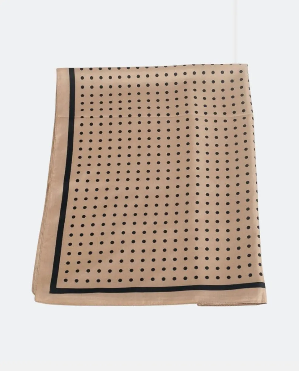 Платок из полиэстера в горошек, квадратный, свежий и универсальный платок для женщин Kbas, бежевый
Платок из полиэстера в горошек, квадратный, свежий и универсальный платок для женщин Kbas, бежевый