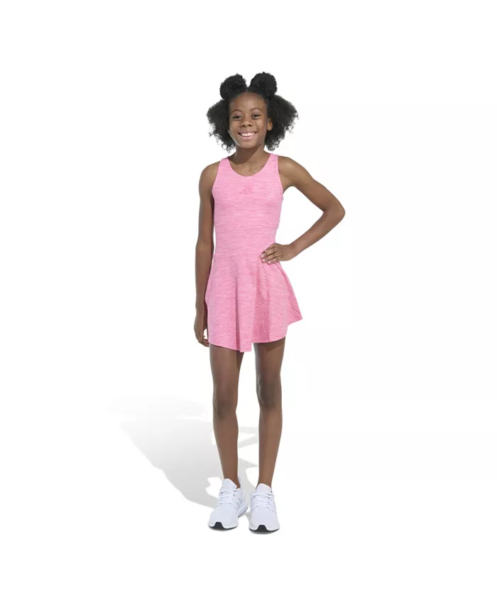 Платье без рукавов с рюшами и открытой спиной Big Girls Mélange Flounce Racerback adidas, розовый
Платье без рукавов с рюшами и открытой спиной Big Girls Mélange Flounce Racerback adidas, розовый
