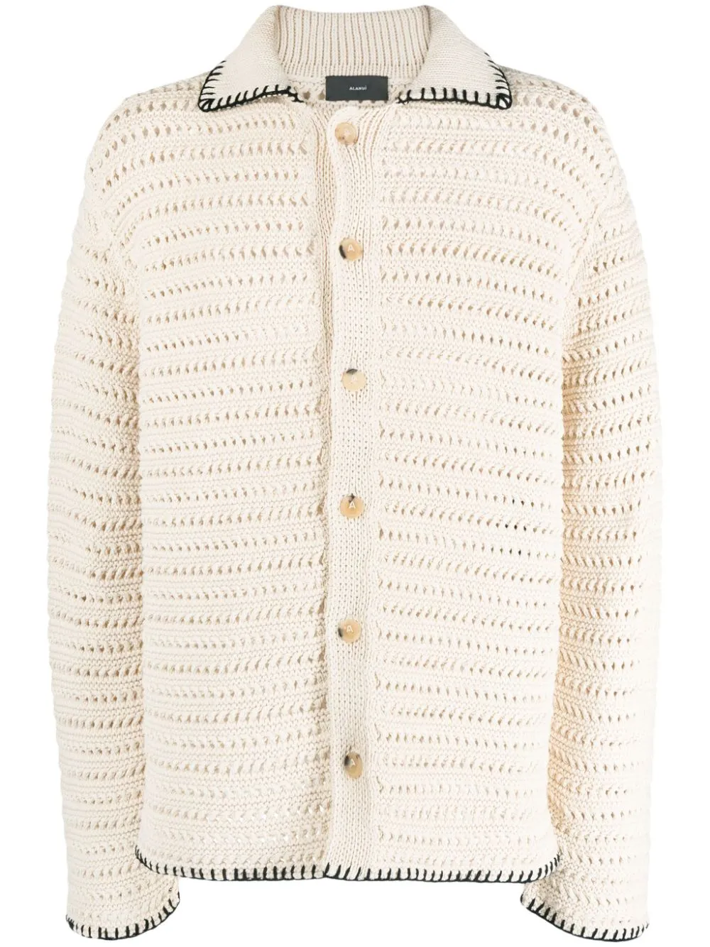 Кардиган с декоративной строчкой Alanui, нейтральный
Кардиган с декоративной строчкой Alanui, нейтральный