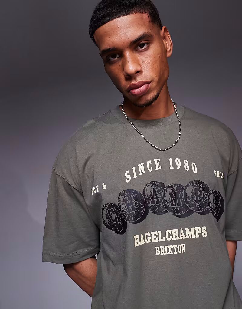 Футболка свободного кроя ASOS DESIGN со спортивной графикой цвета хаки
Футболка свободного кроя ASOS DESIGN со спортивной графикой цвета хаки