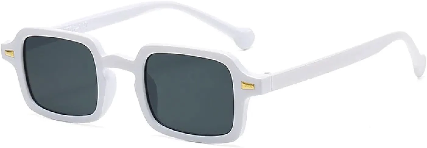 Классические прямоугольные солнцезащитные очки для женщин, овальные винтажные очки для мужчин, модные очки с защитой от УФ-излучения UV400 TVTBBVV, White Grey
Классические прямоугольные солнцезащитные очки для женщин, овальные винтажные очки для мужчин, модные очки с защитой от УФ-излучения UV400 TVTBBVV, White Grey