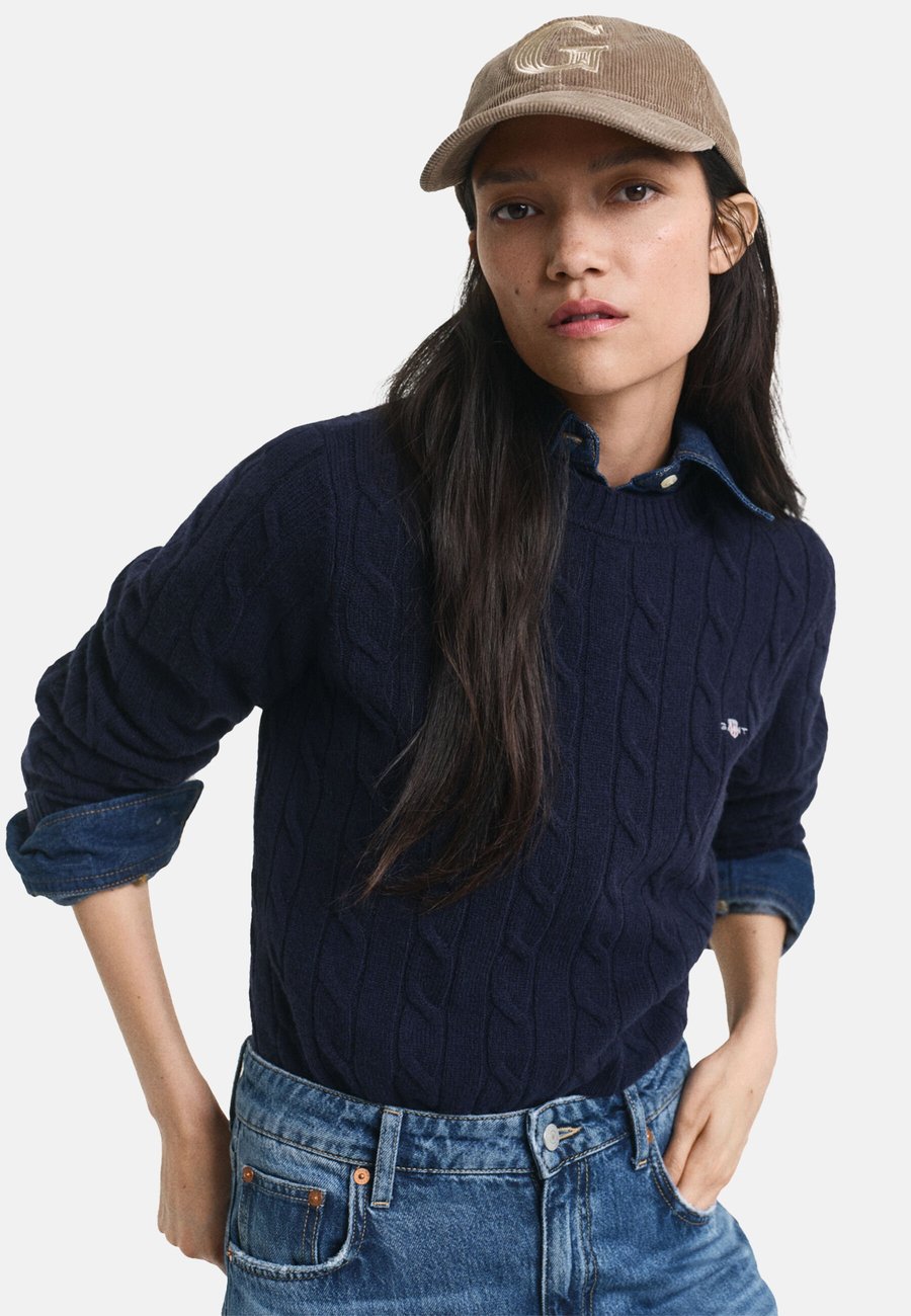 Джемпер GANT CABLE C-NECK, Evening Blue/Dark Blue
Джемпер GANT CABLE C-NECK, Evening Blue/Dark Blue