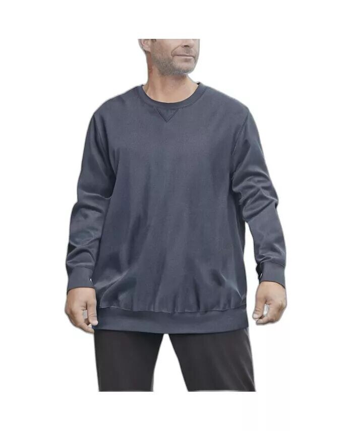 Мужская флисовая толстовка с круглым вырезом для больших и высоких KingSize, черный
Мужская флисовая толстовка с круглым вырезом для больших и высоких KingSize, черный