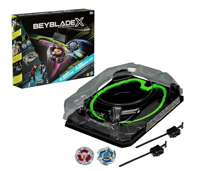 BeyBlade Arena X F9588 X-Celerator Rail 2 диска 2 пусковые установки
BeyBlade Arena X F9588 X-Celerator Rail 2 диска 2 пусковые установки