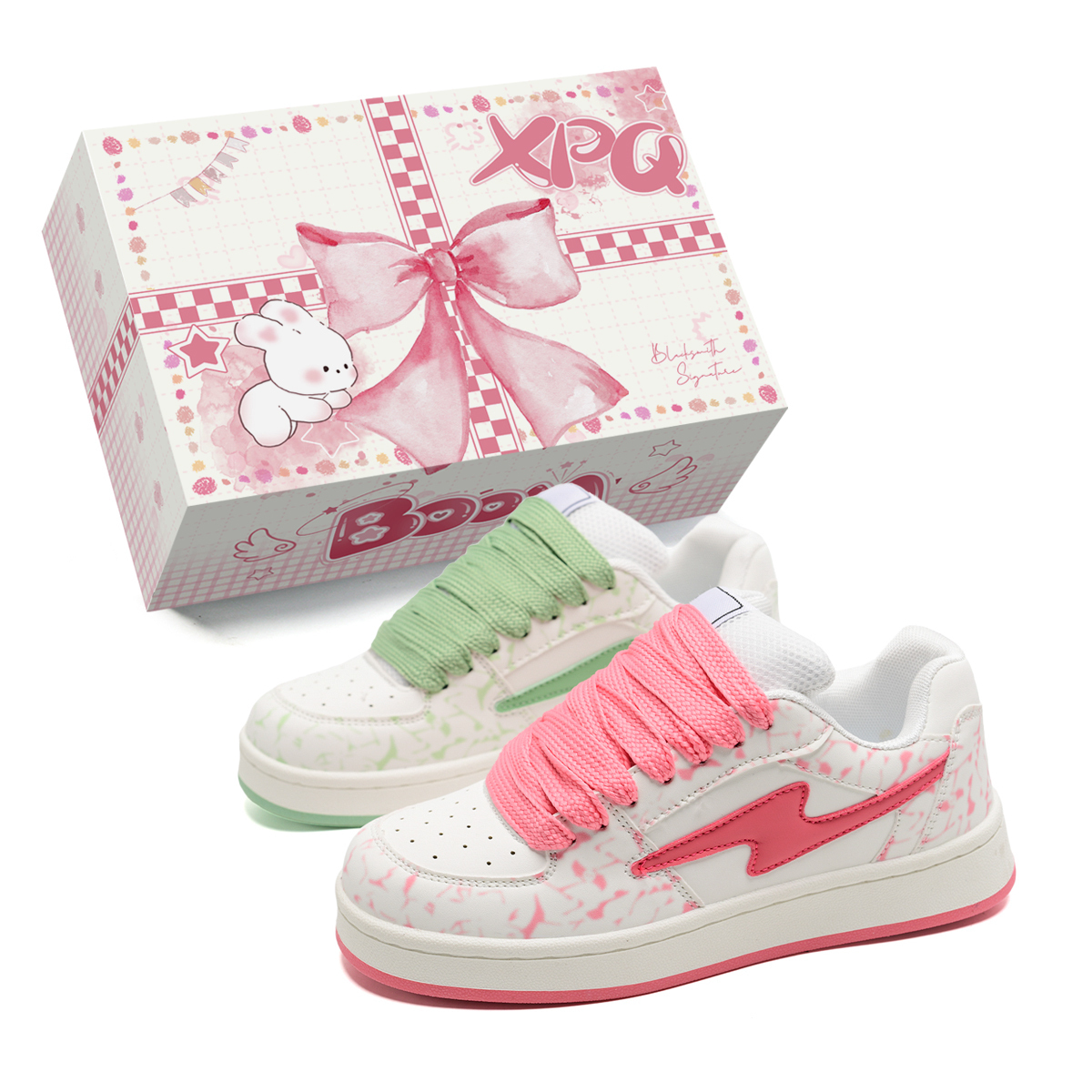 XPQ Износостойкие скейтерские кроссовки низкие унисекс розово-зеленые микс (бокс), цвет Pink Green Mismatched (Box)
XPQ Износостойкие скейтерские кроссовки низкие унисекс розово-зеленые микс (бокс), цвет Pink Green Mismatched (Box)